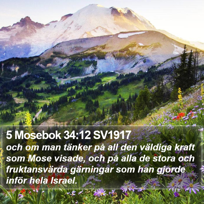 5 Mosebok 34:12 SV1917 Bible Study
