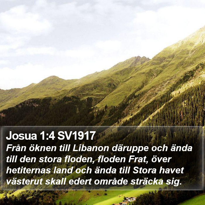 Josua 1:4 SV1917 Bible Study