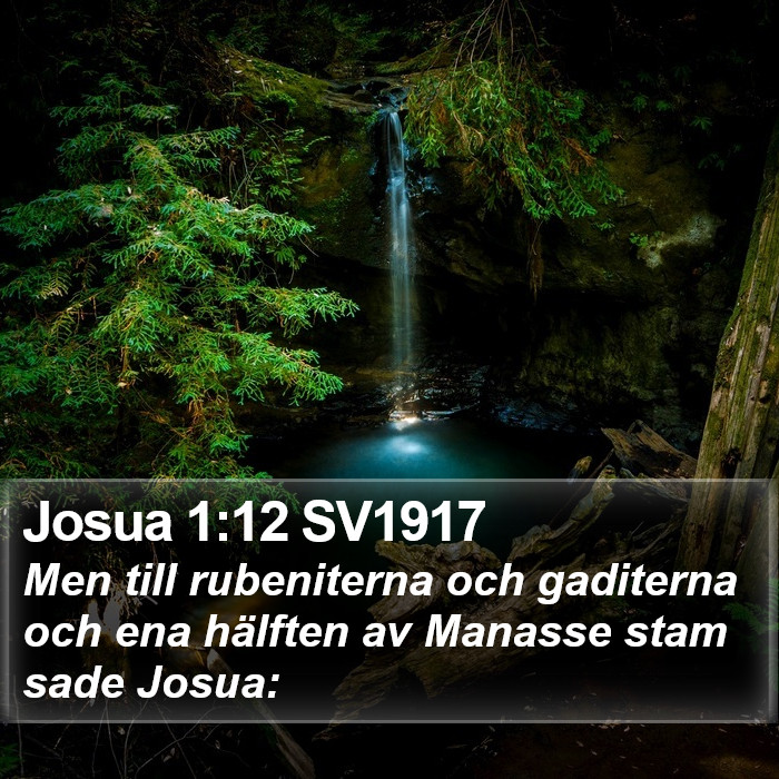 Josua 1:12 SV1917 Bible Study