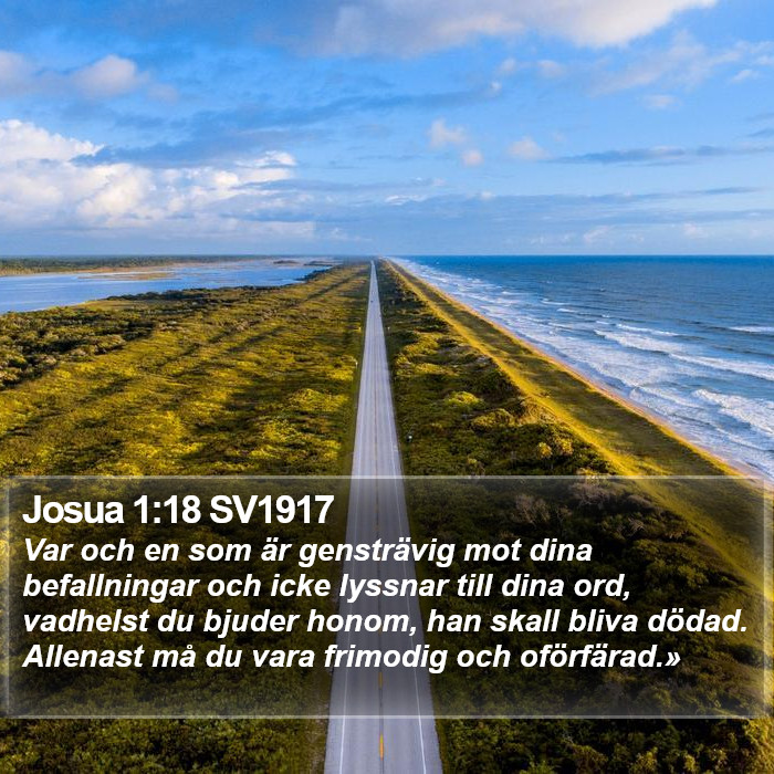 Josua 1:18 SV1917 Bible Study