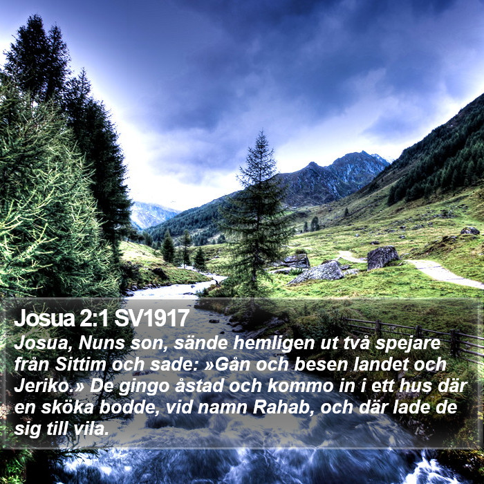 Josua 2:1 SV1917 Bible Study