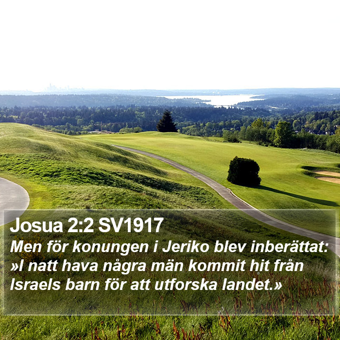 Josua 2:2 SV1917 Bible Study