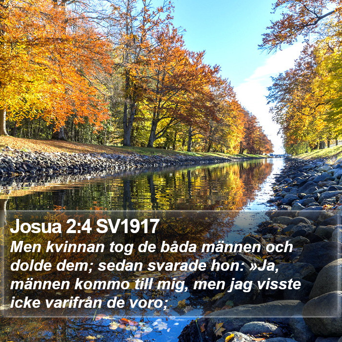 Josua 2:4 SV1917 Bible Study