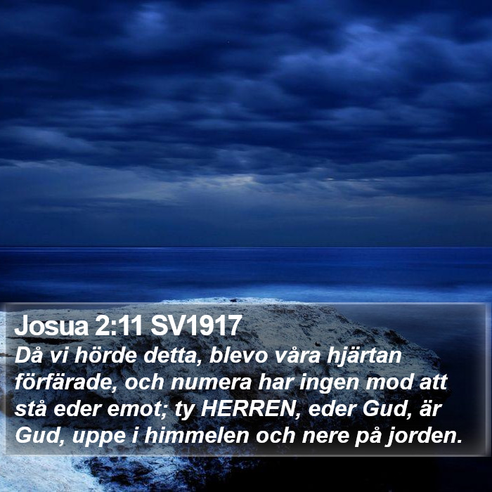 Josua 2:11 SV1917 Bible Study