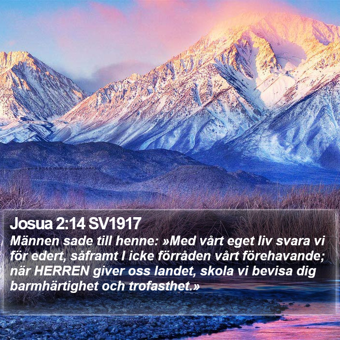 Josua 2:14 SV1917 Bible Study
