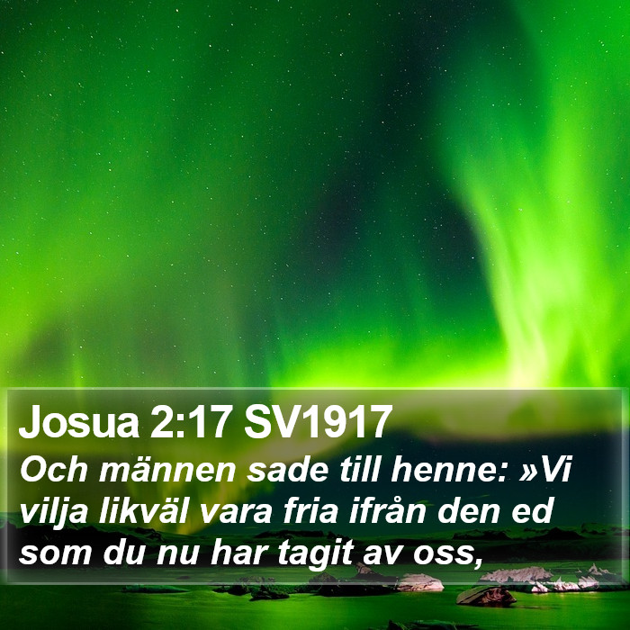 Josua 2:17 SV1917 Bible Study