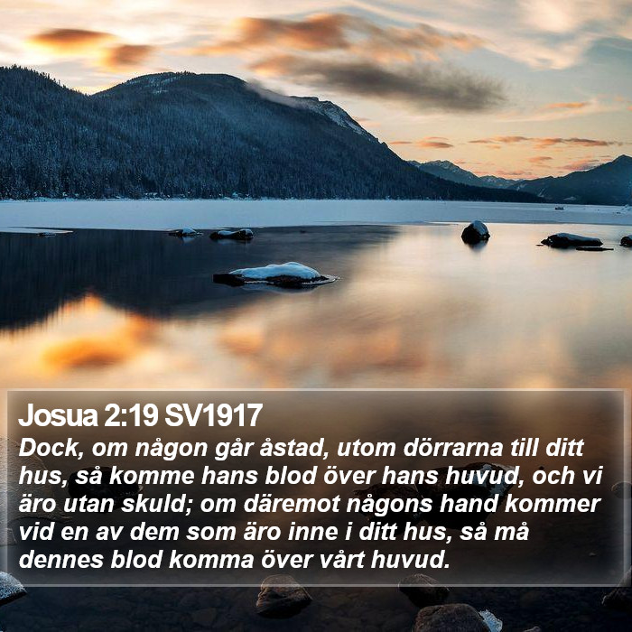 Josua 2:19 SV1917 Bible Study