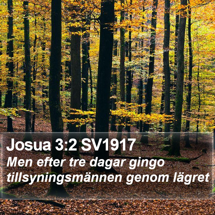 Josua 3:2 SV1917 Bible Study