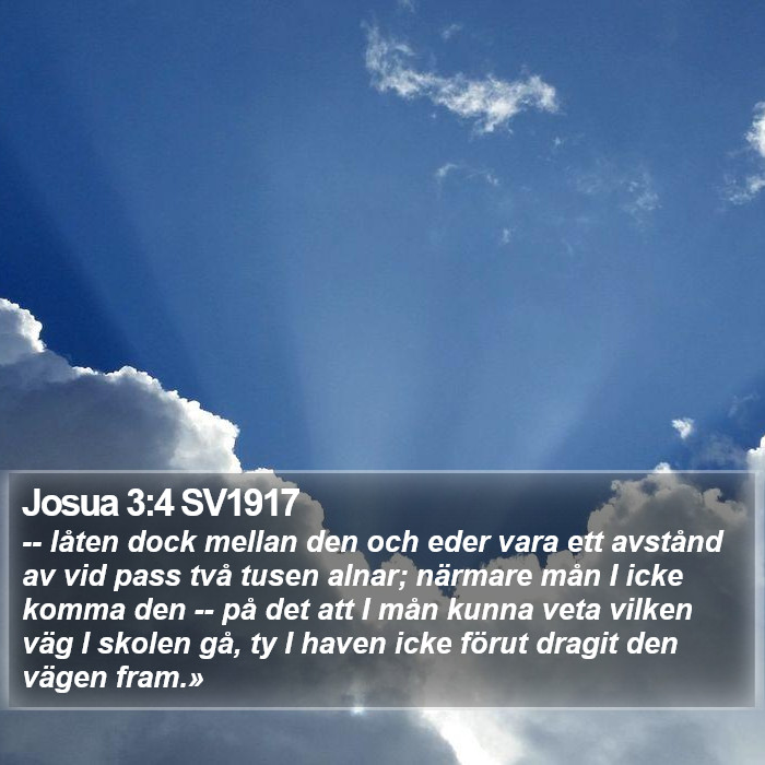 Josua 3:4 SV1917 Bible Study