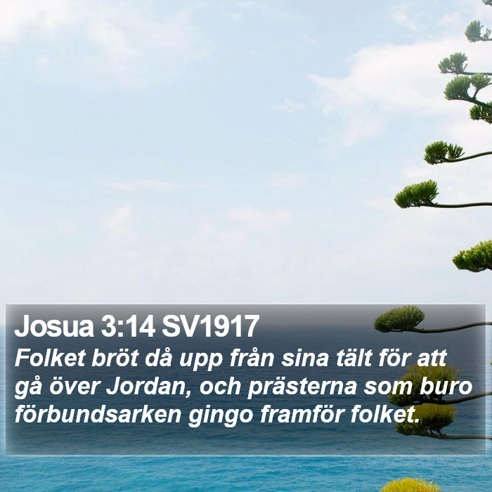 Josua 3:14 SV1917 Bible Study