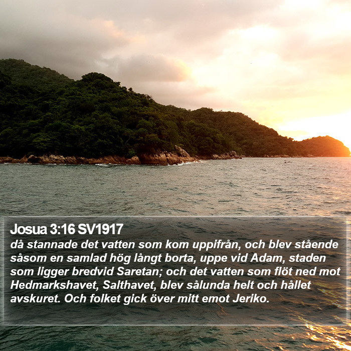 Josua 3:16 SV1917 Bible Study