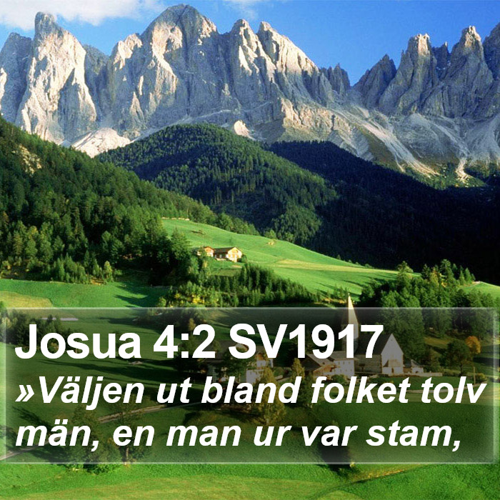 Josua 4:2 SV1917 Bible Study