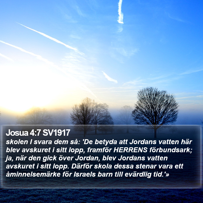 Josua 4:7 SV1917 Bible Study