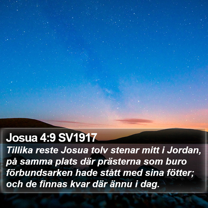 Josua 4:9 SV1917 Bible Study