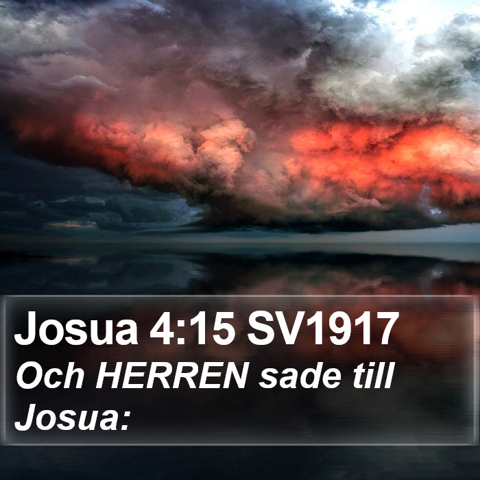 Josua 4:15 SV1917 Bible Study