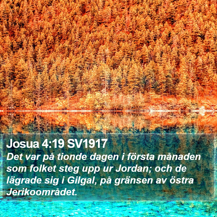 Josua 4:19 SV1917 Bible Study
