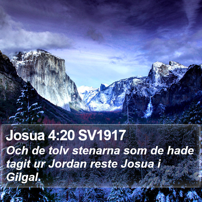 Josua 4:20 SV1917 Bible Study