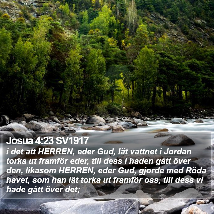 Josua 4:23 SV1917 Bible Study