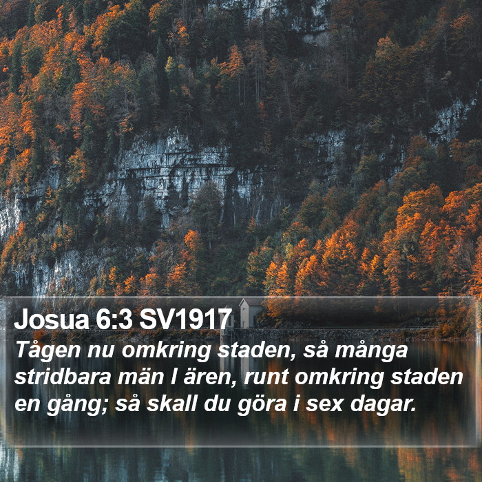 Josua 6:3 SV1917 Bible Study
