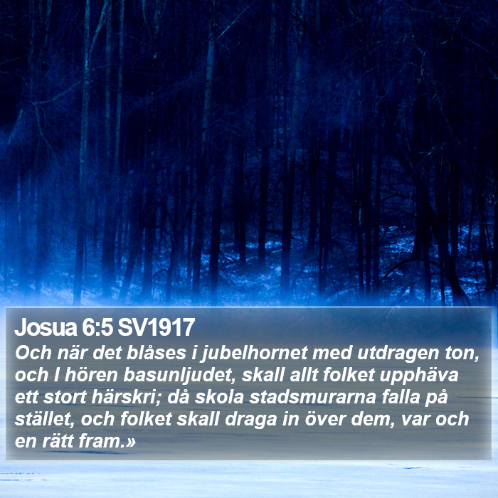 Josua 6:5 SV1917 Bible Study