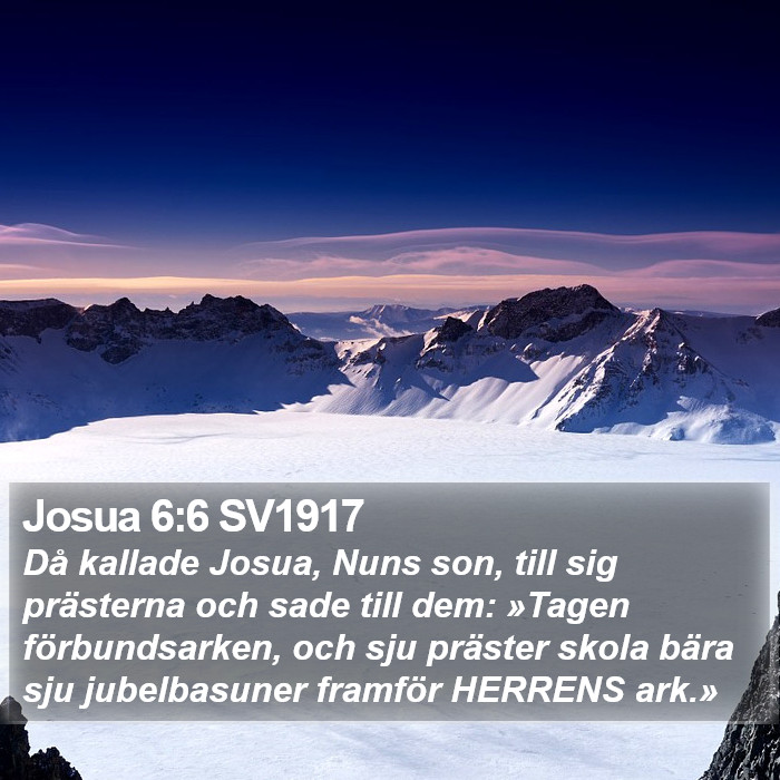 Josua 6:6 SV1917 Bible Study