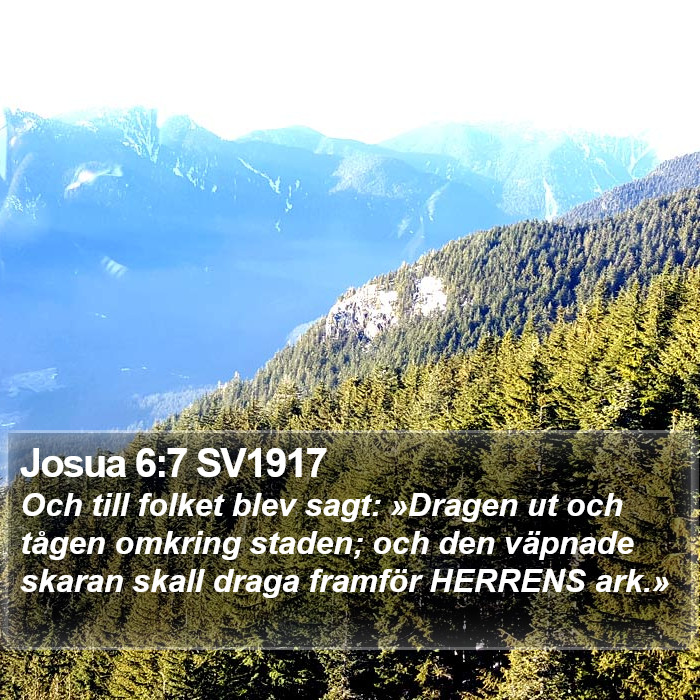 Josua 6:7 SV1917 Bible Study