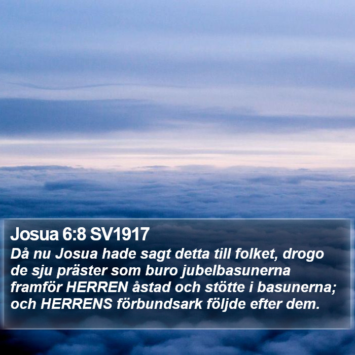 Josua 6:8 SV1917 Bible Study