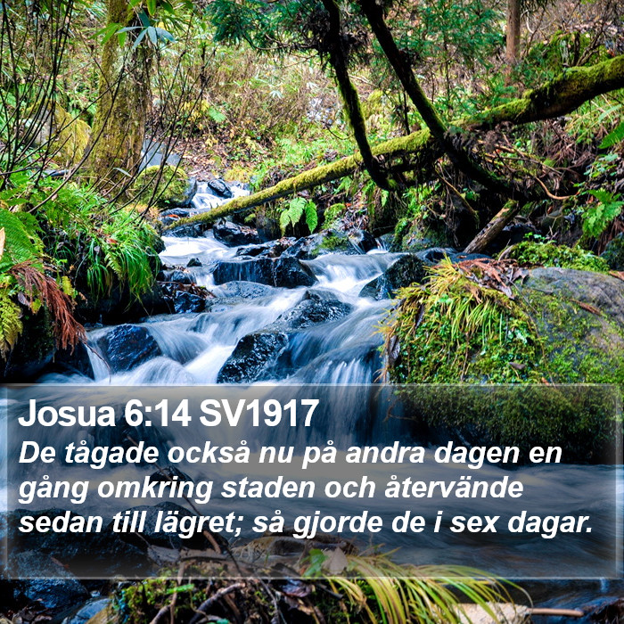 Josua 6:14 SV1917 Bible Study