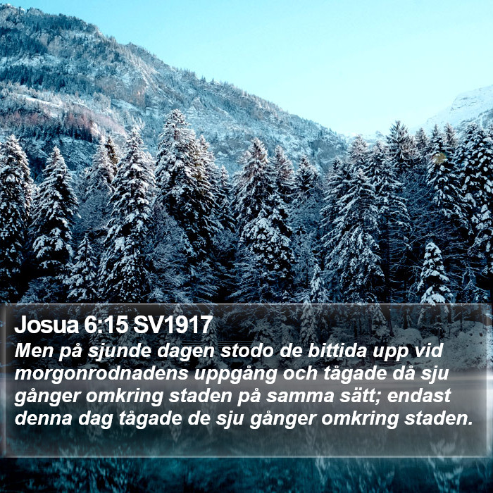 Josua 6:15 SV1917 Bible Study