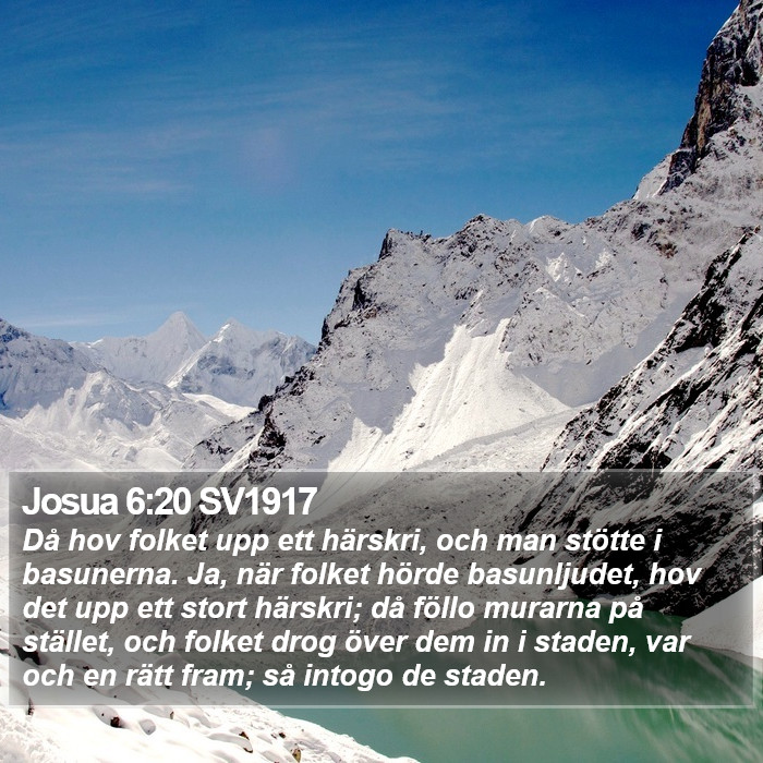 Josua 6:20 SV1917 Bible Study
