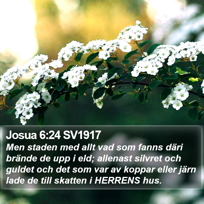Josua 6:24 SV1917 Bible Study