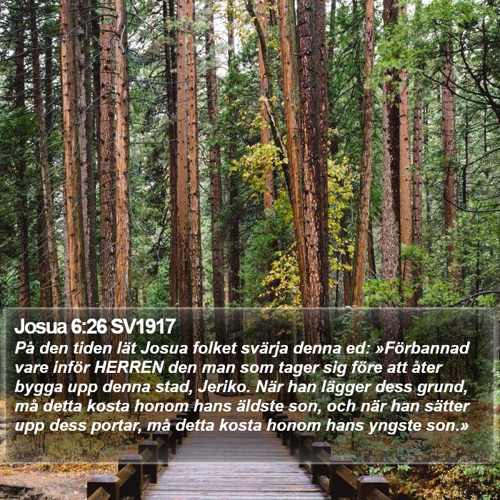 Josua 6:26 SV1917 Bible Study