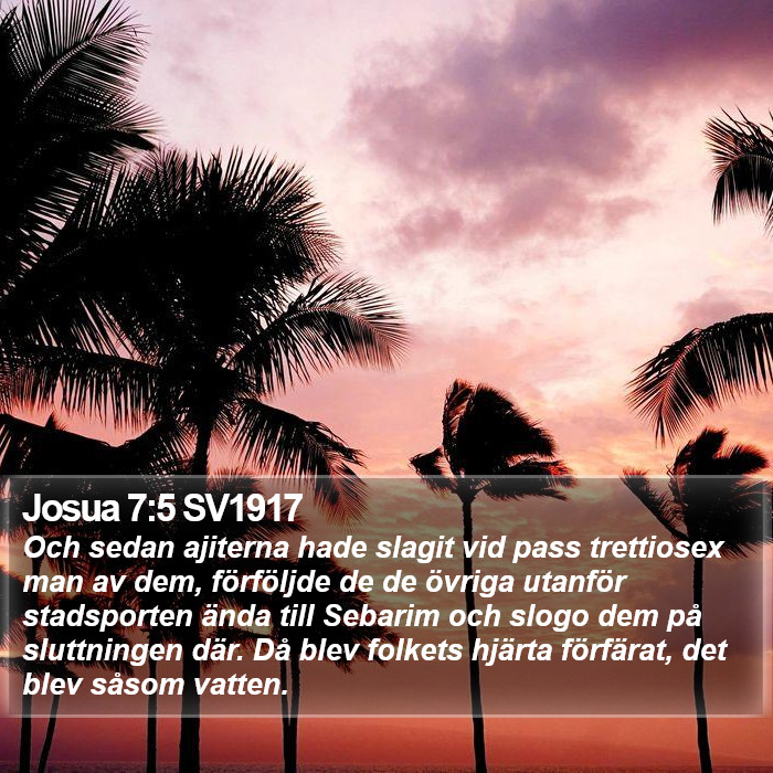 Josua 7:5 SV1917 Bible Study