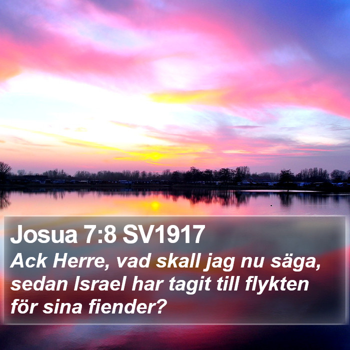 Josua 7:8 SV1917 Bible Study