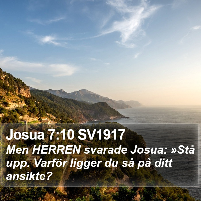 Josua 7:10 SV1917 Bible Study