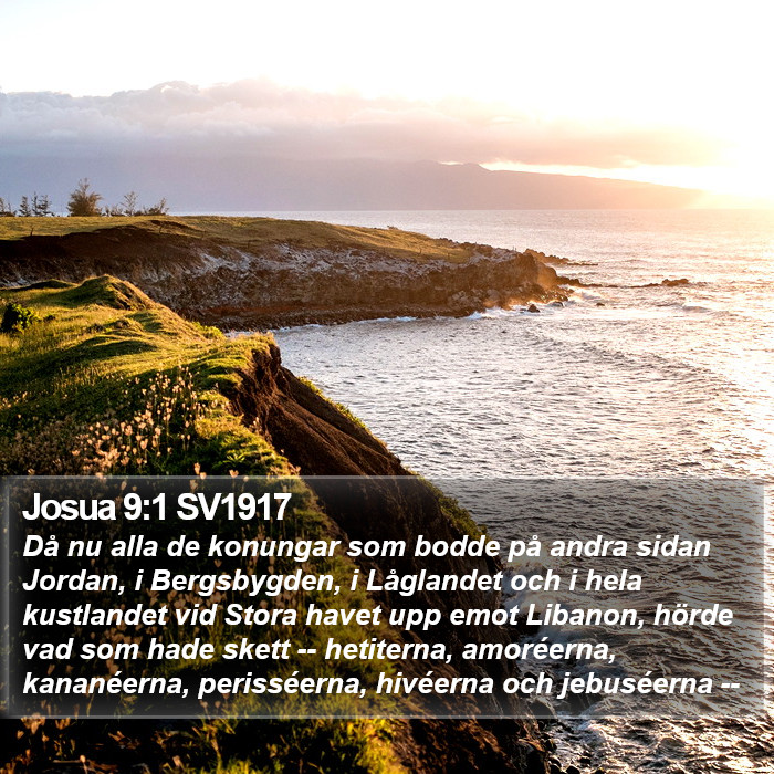 Josua 9:1 SV1917 Bible Study