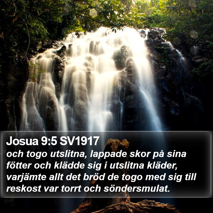 Josua 9:5 SV1917 Bible Study