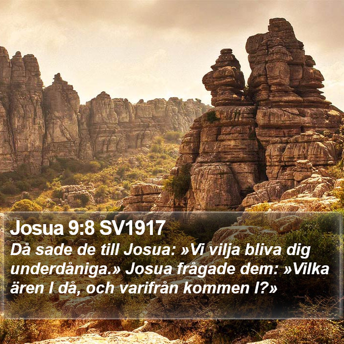 Josua 9:8 SV1917 Bible Study