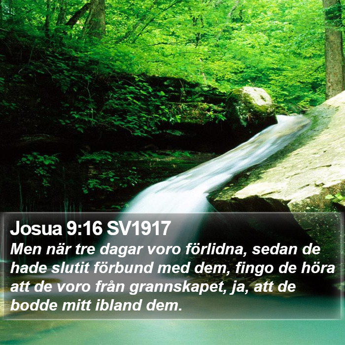 Josua 9:16 SV1917 Bible Study