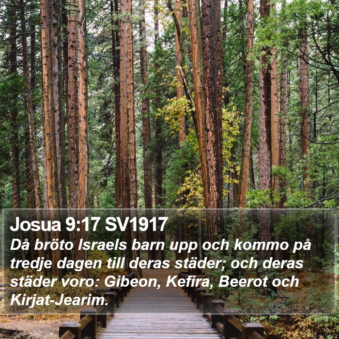 Josua 9:17 SV1917 Bible Study