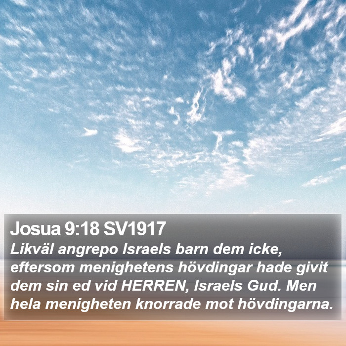 Josua 9:18 SV1917 Bible Study