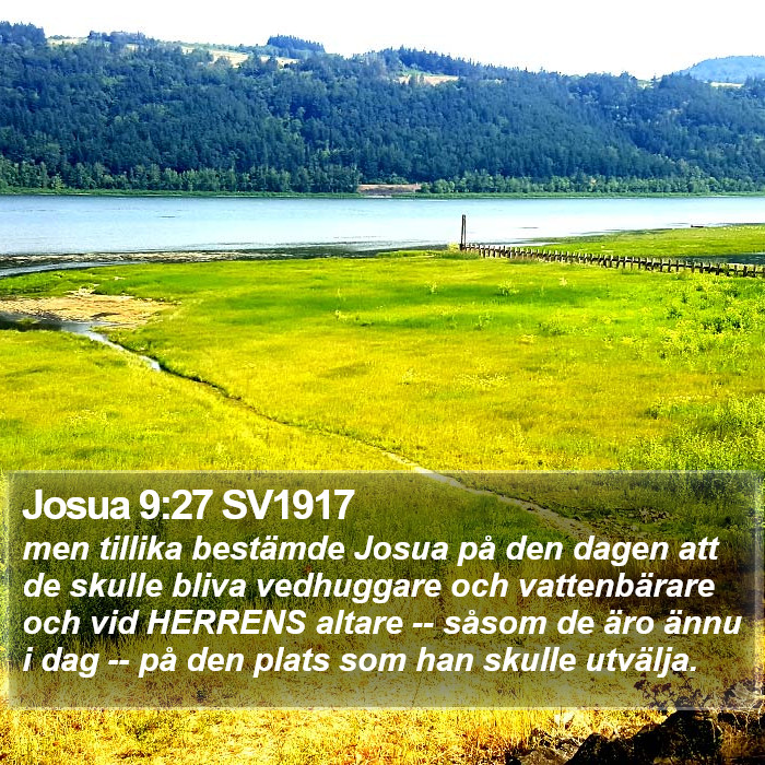 Josua 9:27 SV1917 Bible Study