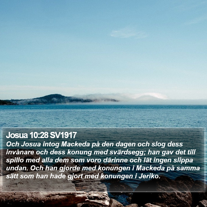 Josua 10:28 SV1917 Bible Study