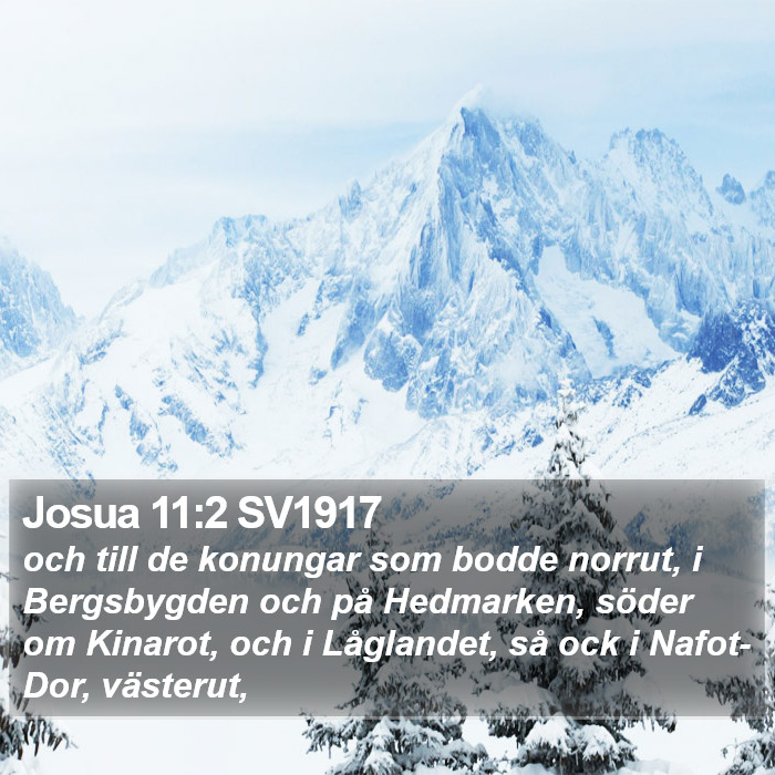 Josua 11:2 SV1917 Bible Study