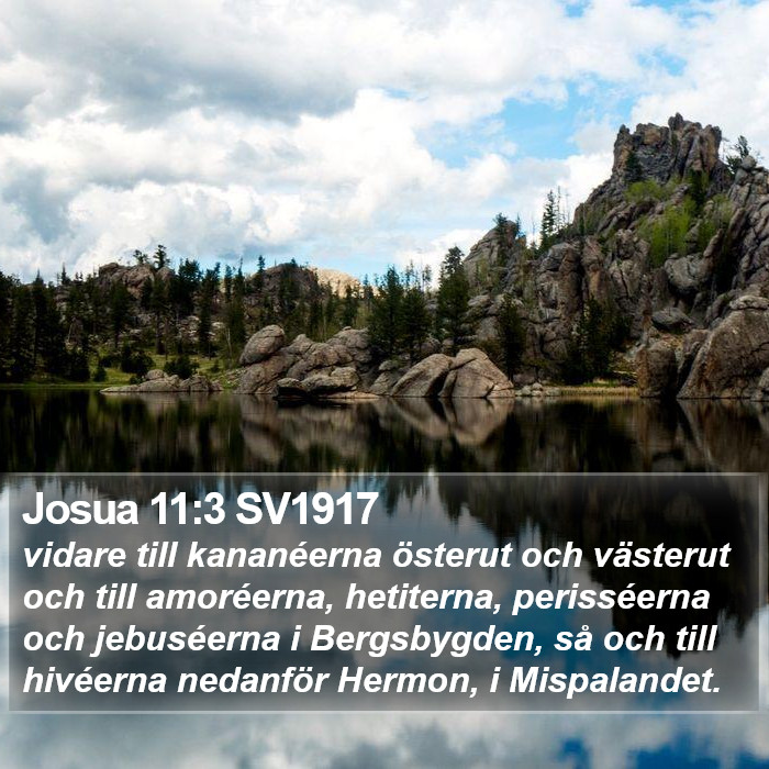 Josua 11:3 SV1917 Bible Study