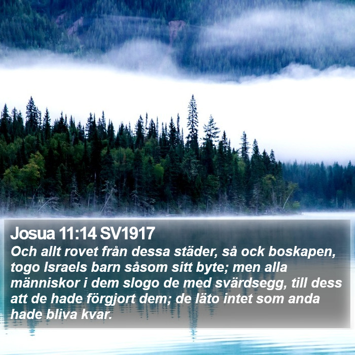 Josua 11:14 SV1917 Bible Study