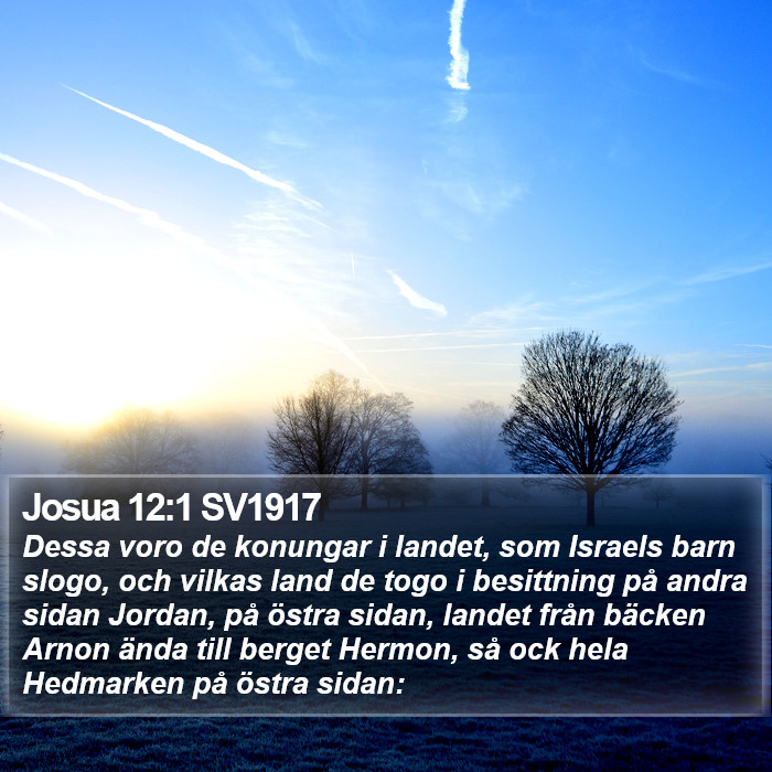 Josua 12:1 SV1917 Bible Study