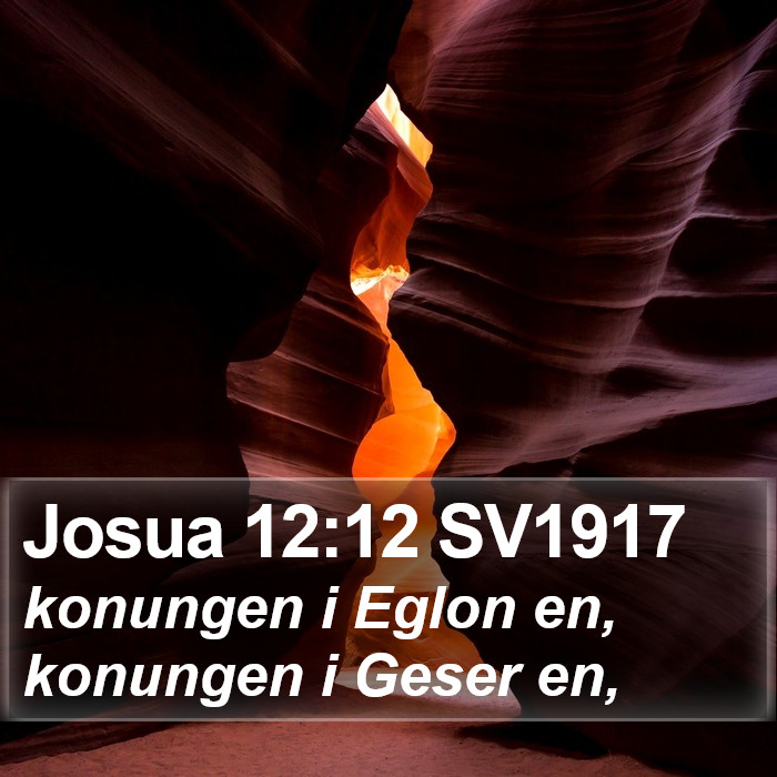 Josua 12:12 SV1917 Bible Study