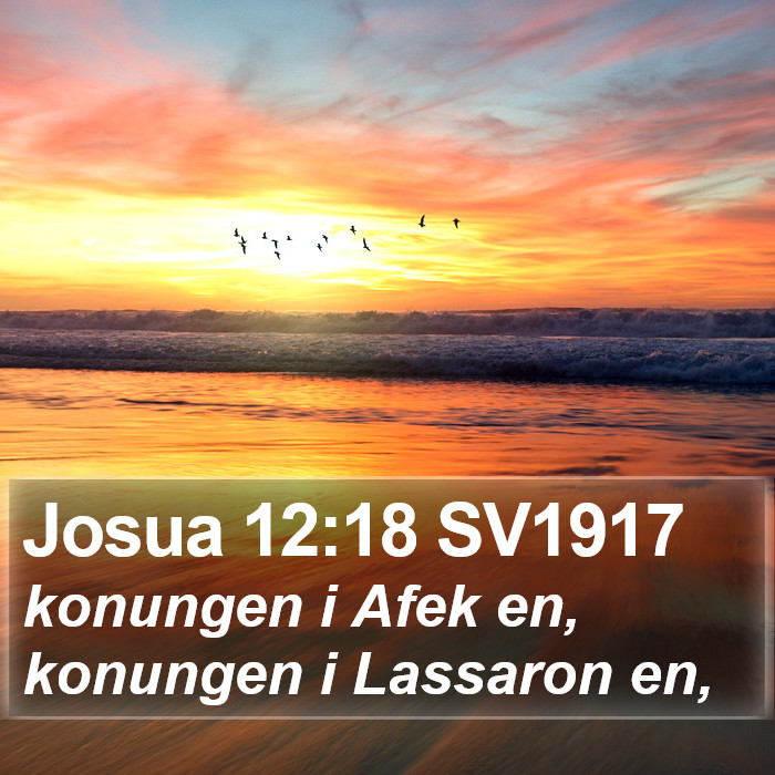 Josua 12:18 SV1917 Bible Study