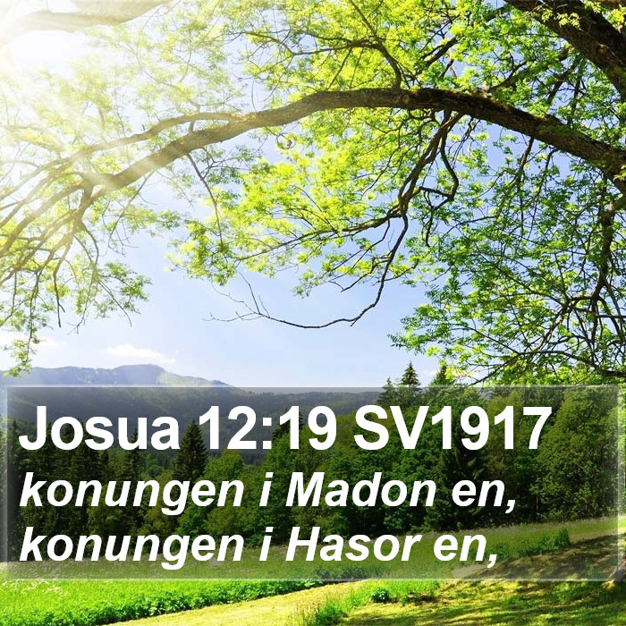 Josua 12:19 SV1917 Bible Study